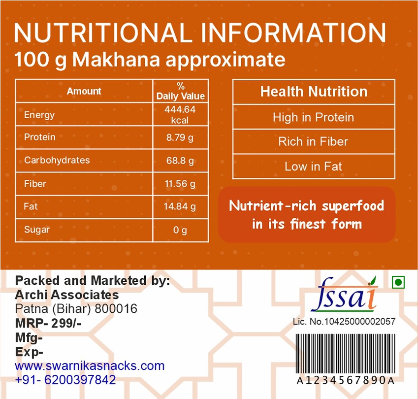 Peri Peri Premium Quality Makhana